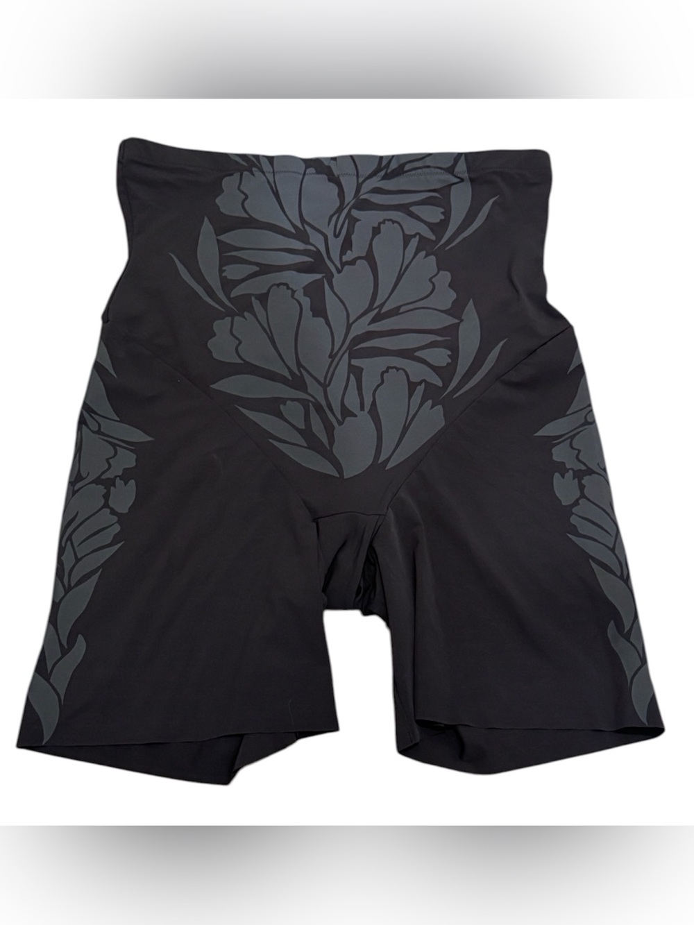 Maidenform Floral Shapewear Shorts Black Tummy Control 3XL Orig $40